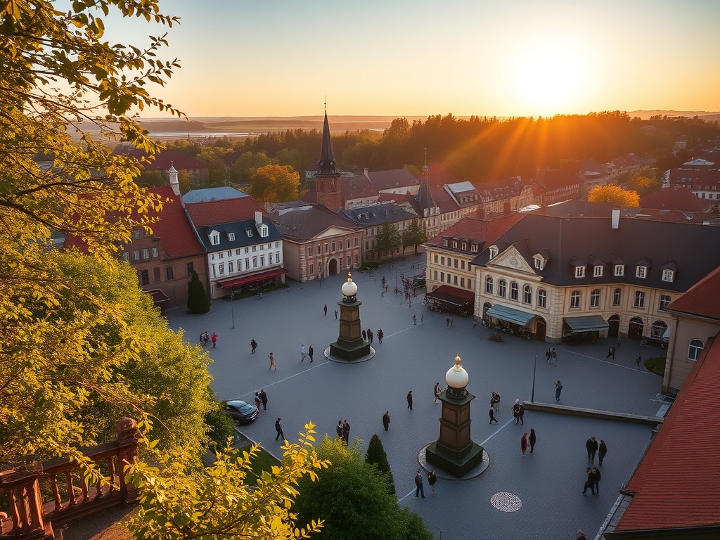 Malowniczy widok na Nieszawę i rzekę Wisłę